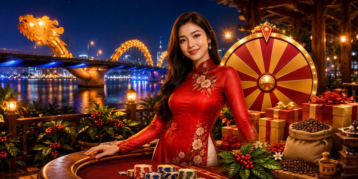 Không khí lễ hội rút thăm trúng thưởng tại Đà Nẵng với trang phục áo dài truyền thống