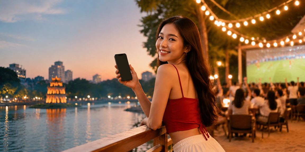 Mô tả cảnh người dùng cài đặt ứng dụng 12x trên điện thoại tại Sài Gòn